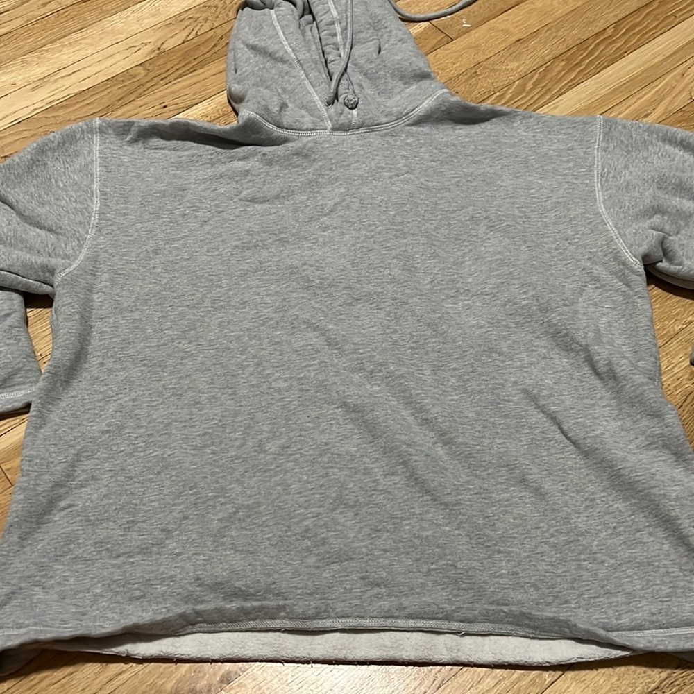 very soft grey hoodie